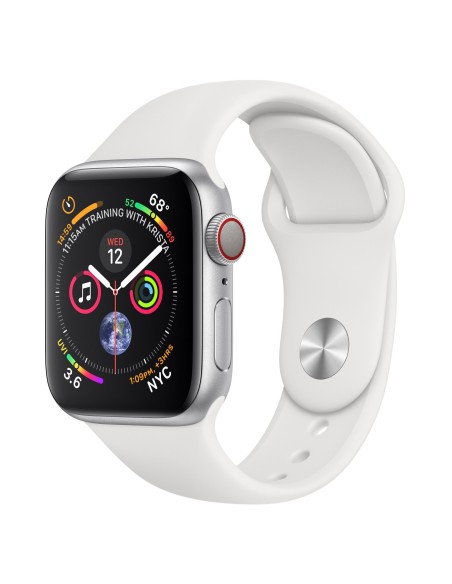 Apple Watch Series 4 reloj inteligente Plata OLED Móvil GPS (satélite)