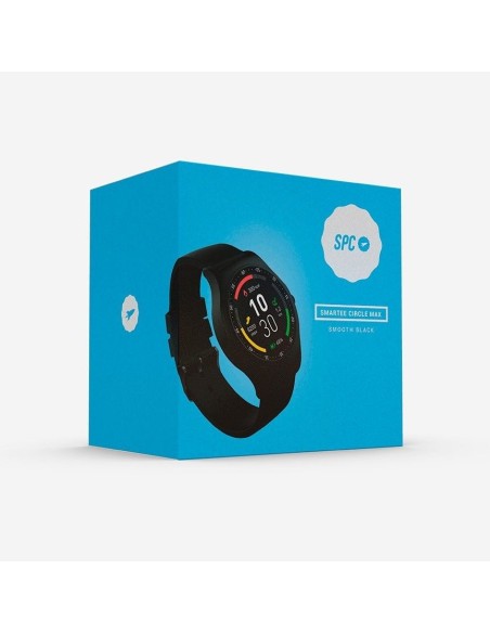SPC SMARTEE CIRCLE MAX reloj inteligente Negro IPS 3,3 cm (1.3")