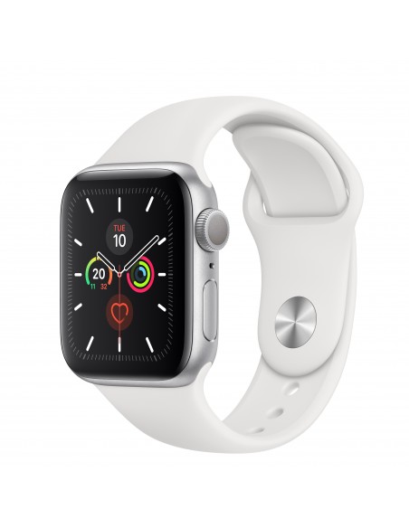 Apple Watch Series 5 reloj inteligente Plata OLED GPS (satélite)
