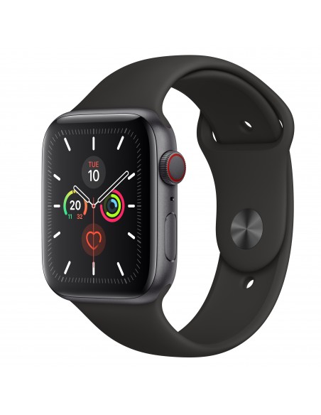 RELOJ APPLE WATCH S5 CELL 44MM ALUMI GRIS ESPACIAL CORREA NEGRA DEP MWWE2TYA