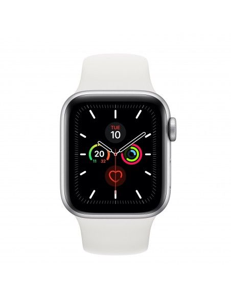 Apple Watch Series 5 reloj inteligente Plata OLED Móvil GPS (satélite)