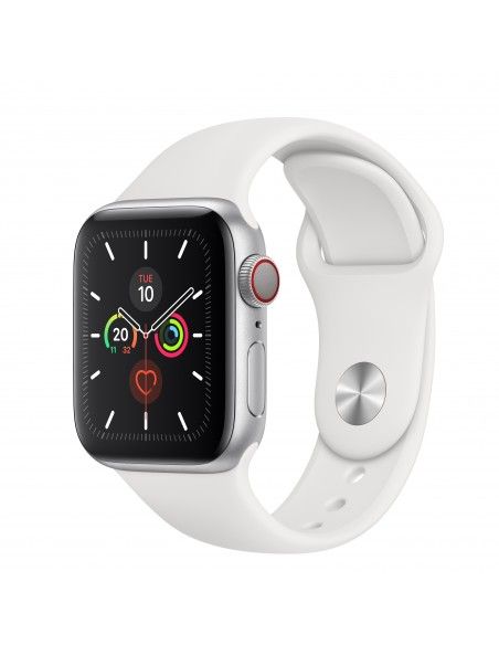 Apple Watch Series 5 reloj inteligente Plata OLED Móvil GPS (satélite)