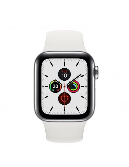 Apple Watch Series 5 reloj inteligente Acero inoxidable OLED Móvil GPS (satélite)