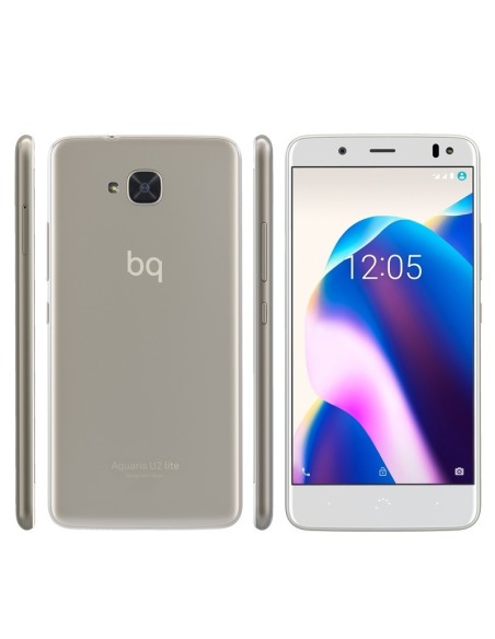 bq Aquaris U2 Lite 13,2 cm (5.2") 2 GB 16 SIM doble 4G Oro, Blanco 3100 mAh
