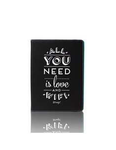 Mr. Wonderful MRUNI003 funda para tablet Folio Negro