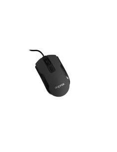 Approx USB Optical Mouse Black ratón Óptico 1000 DPI Ambidextro Negro