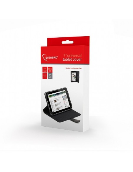 Gembird TA-PC7-001 funda para tablet 17,8 cm (7") Folio Negro