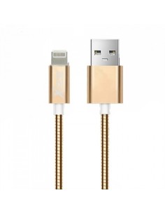 X-One CML1000G Cable USB metal iPhone Oro Rosa