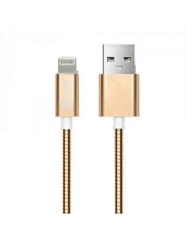 X-One CML1000G Cable USB metal iPhone Oro Rosa