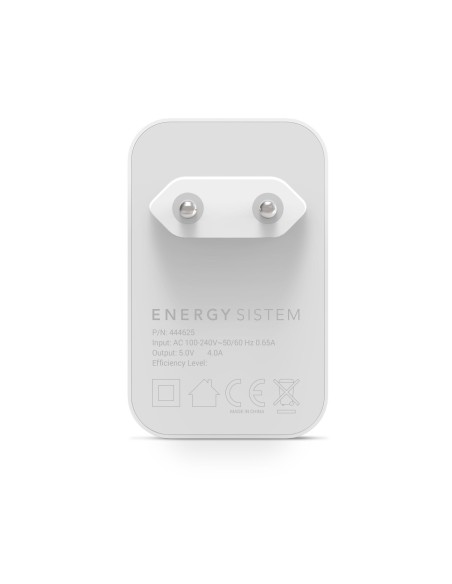 Energy Sistem Home Quad adaptador e inversor de corriente Interior Blanco