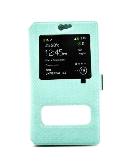 X-ONE XONE109505 funda para teléfono móvil 12,7 cm (5") Folio Turquesa