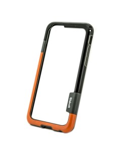 X-ONE XONE109888 funda para teléfono móvil 11,9 cm (4.7") Bumper Negro, Naranja