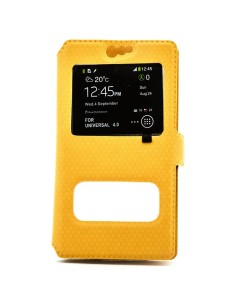 X-ONE XONE106740 funda para teléfono móvil 10,2 cm (4") Folio Amarillo
