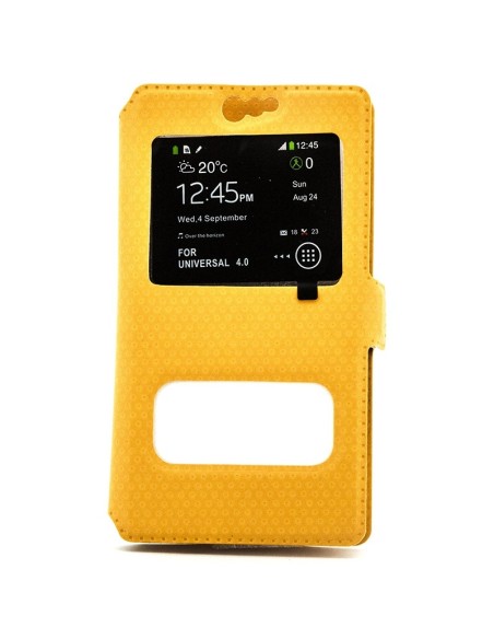X-ONE XONE106740 funda para teléfono móvil 10,2 cm (4") Folio Amarillo