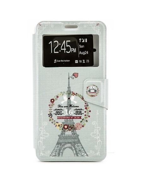 X-ONE XONE128575 funda para teléfono móvil 14,5 cm (5.7") Folio Multicolor, Blanco