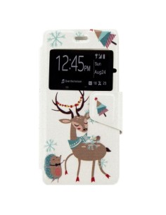 X-ONE XONE196956 funda para teléfono móvil 11,4 cm (4.5") Folio Multicolor, Blanco