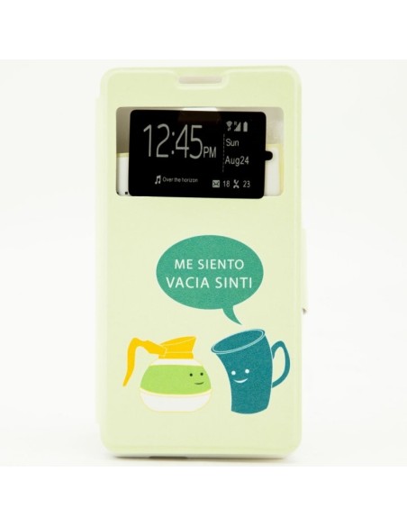 X-ONE XONE197601 funda para teléfono móvil 14 cm (5.5") Folio Color menta