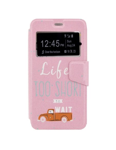 X-ONE XONE197250 funda para teléfono móvil 12,7 cm (5") Folio Rosa