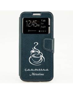 X-ONE XONE197441 funda para teléfono móvil 14 cm (5.5") Folio Azul, Blanco