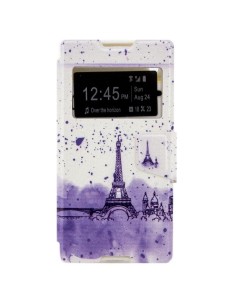 X-ONE XONE197489 funda para teléfono móvil 13,2 cm (5.2") Folio Violeta, Blanco