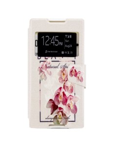 X-ONE XONE197496 funda para teléfono móvil 13,2 cm (5.2") Folio Beige, Multicolor, Rosa