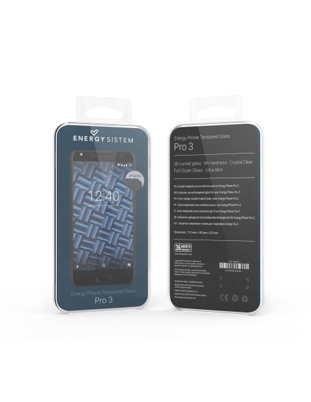 Energy Cristal Templado Pro 3 Transparente
