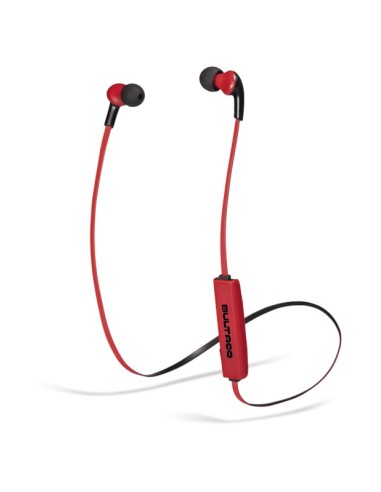 Bultaco Technology Lobito BT Slim auriculares para móvil Binaural Dentro de oído Negro, Rojo Inalámbrico