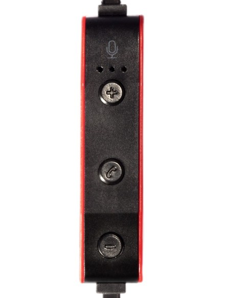 Bultaco Technology Lobito BT Slim auriculares para móvil Binaural Dentro de oído Negro, Rojo Inalámbrico