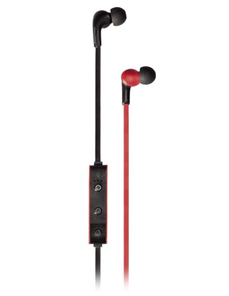 Bultaco Technology Lobito BT Slim auriculares para móvil Binaural Dentro de oído Negro, Rojo Inalámbrico