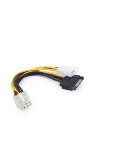CABLE CORRIENTE MOLEX Y SATA A 8 PINES