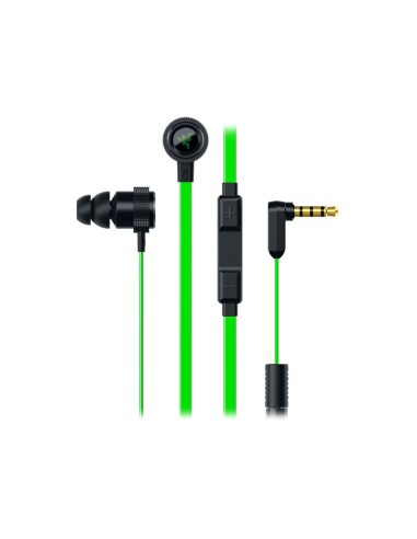 Razer Hammerhead Pro V2 auriculares para móvil Binaural Dentro de oído Negro, Verde Alámbrico