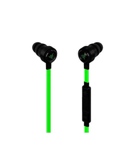 Razer Hammerhead Pro V2 auriculares para móvil Binaural Dentro de oído Negro, Verde Alámbrico