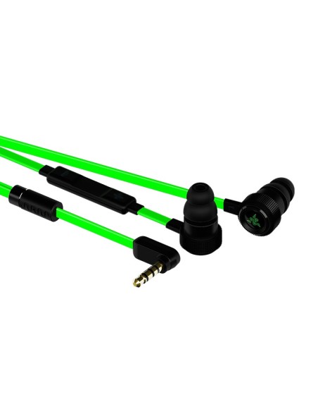 Razer Hammerhead Pro V2 auriculares para móvil Binaural Dentro de oído Negro, Verde Alámbrico
