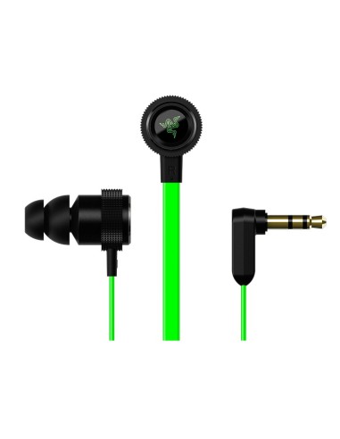 Razer Hammerhead V2 auriculares para móvil Binaural Dentro de oído Negro, Verde Alámbrico