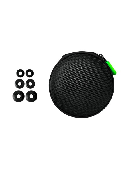 Razer Hammerhead V2 auriculares para móvil Binaural Dentro de oído Negro, Verde Alámbrico