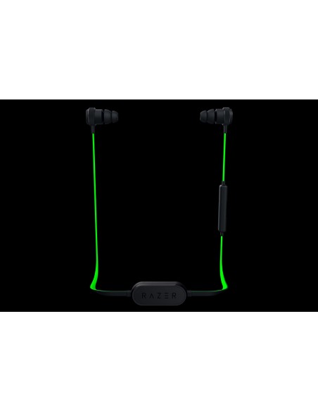 Razer Hammerhead BT auriculares para móvil Binaural Dentro de oído Negro, Verde Inalámbrico
