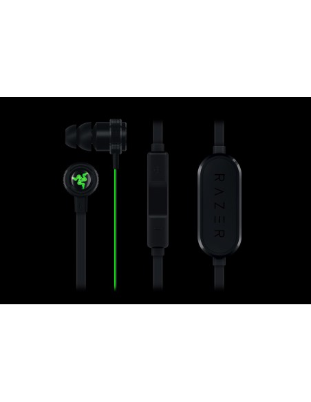 Razer Hammerhead BT auriculares para móvil Binaural Dentro de oído Negro, Verde Inalámbrico