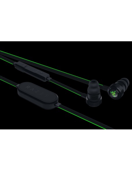 Razer Hammerhead BT auriculares para móvil Binaural Dentro de oído Negro, Verde Inalámbrico