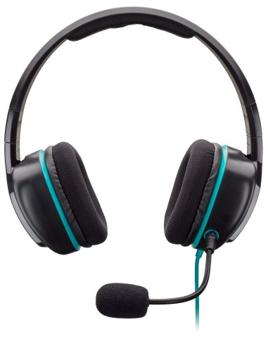 NACON PCGH-100ST Binaural Diadema Negro, Turquesa auricular con micrófono