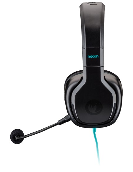 NACON PCGH-100ST Binaural Diadema Negro, Turquesa auricular con micrófono