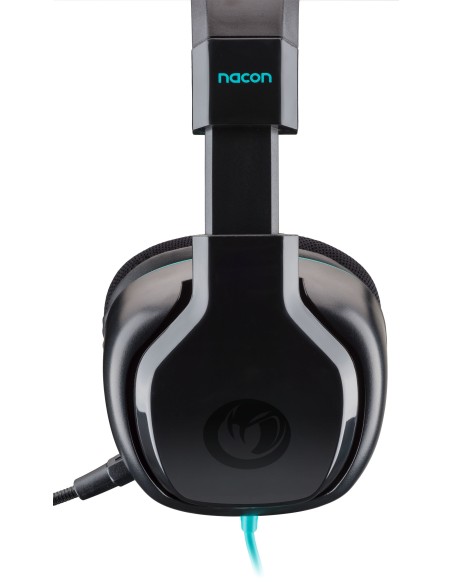 NACON PCGH-100ST Binaural Diadema Negro, Turquesa auricular con micrófono