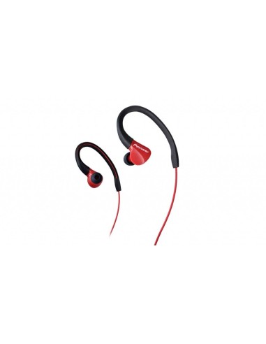 Pioneer SE-E3 Intraaural Dentro de oído, Banda para cuello Negro, Rojo