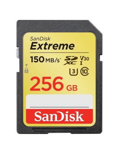 Sandisk Exrteme 256 GB memoria flash SDXC Clase 10 UHS-I