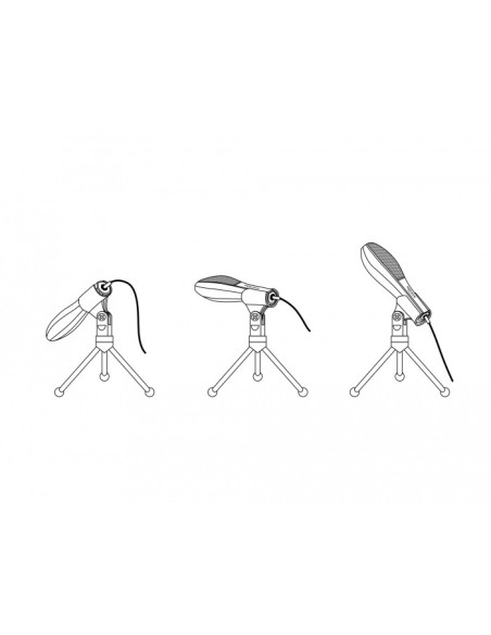 Delock Micrófono de condensador USB con soporte de