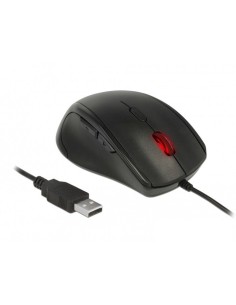 Delock Mouse USB óptico ergonómico de 5 botones -