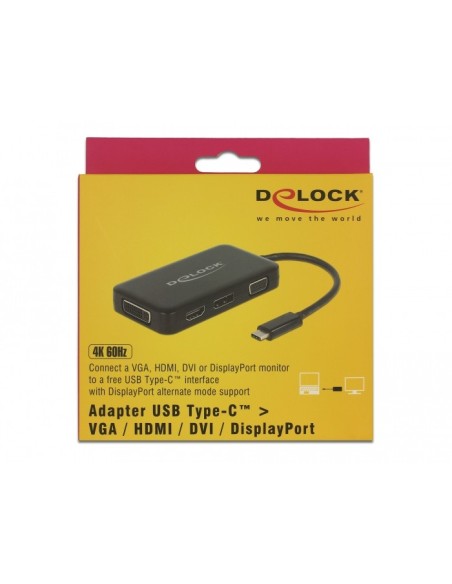 Delock Adaptador USB Type-CT para un monitor VGA,