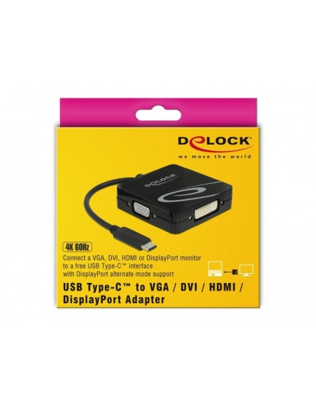 Delock Adaptador USB Type-CT para un monitor VGA,