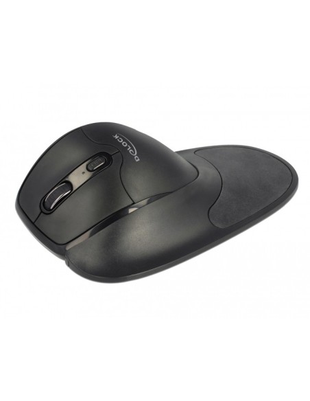 Delock Mouse óptico ergonómico de 5 botones inalám