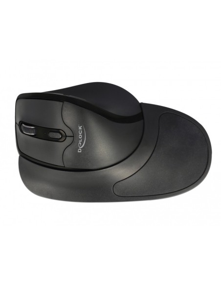 Delock Mouse óptico ergonómico de 5 botones inalám