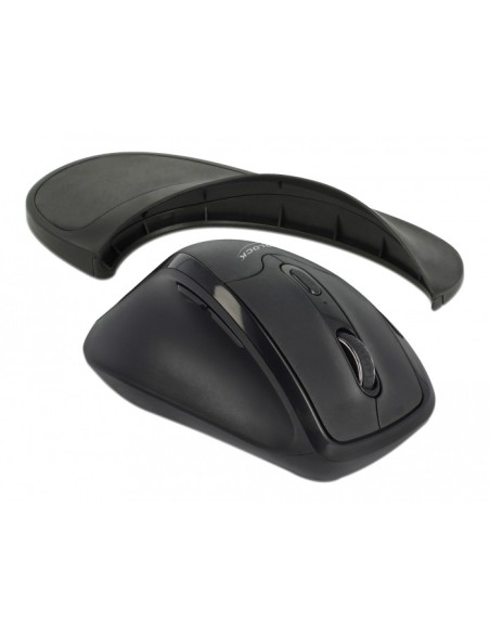 Delock Mouse óptico ergonómico de 5 botones inalám